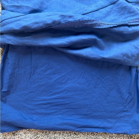Boden 100% linen sleeveless blue dress in a size 4L - Picture 10 of 12